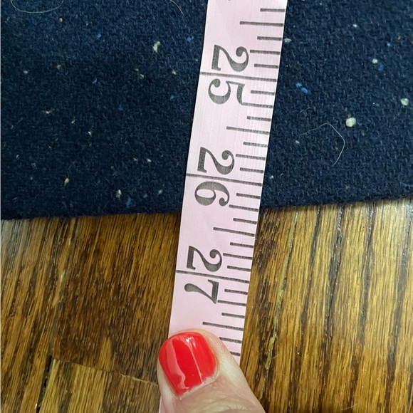 Loft Navy Confetti Wool Blend Single Button Ladies Blazer Size 14 - Picture 10 of 11